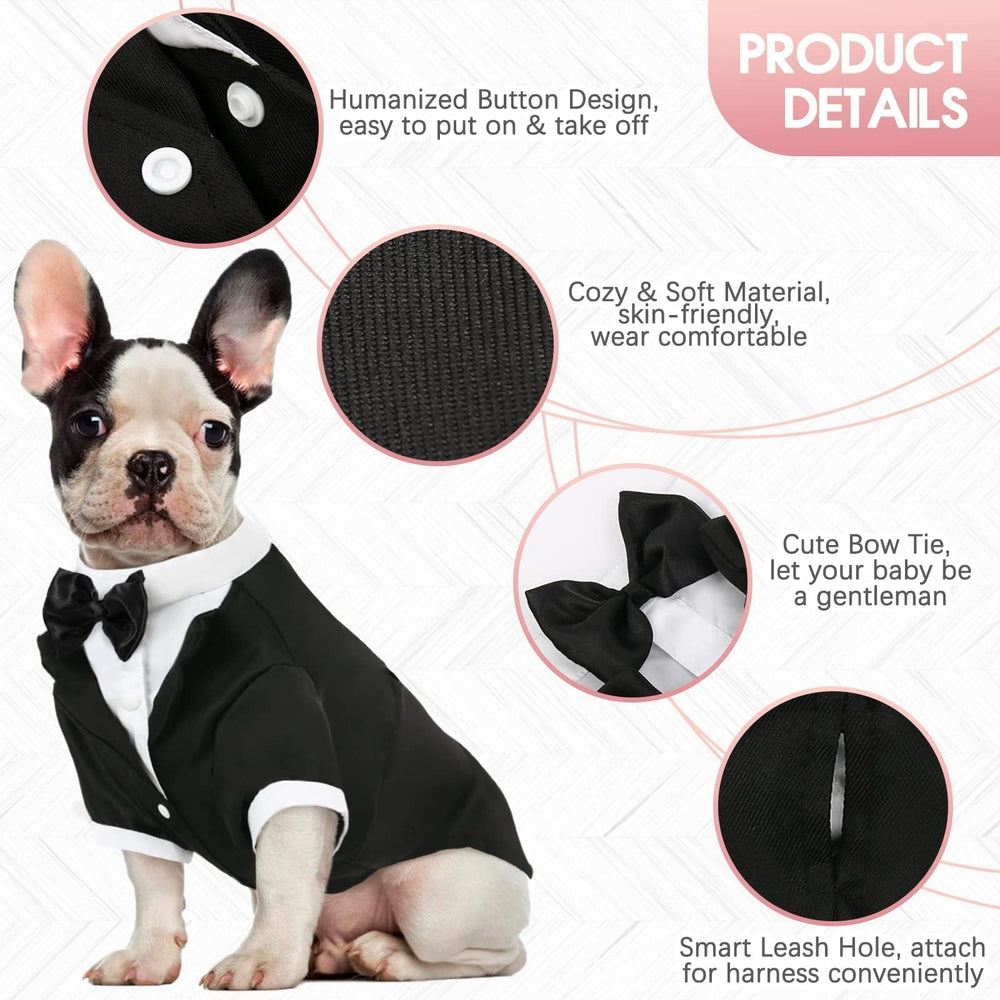 Kuoser esmoquin para disfraces y celebraciones, estilo formal para tu perro.