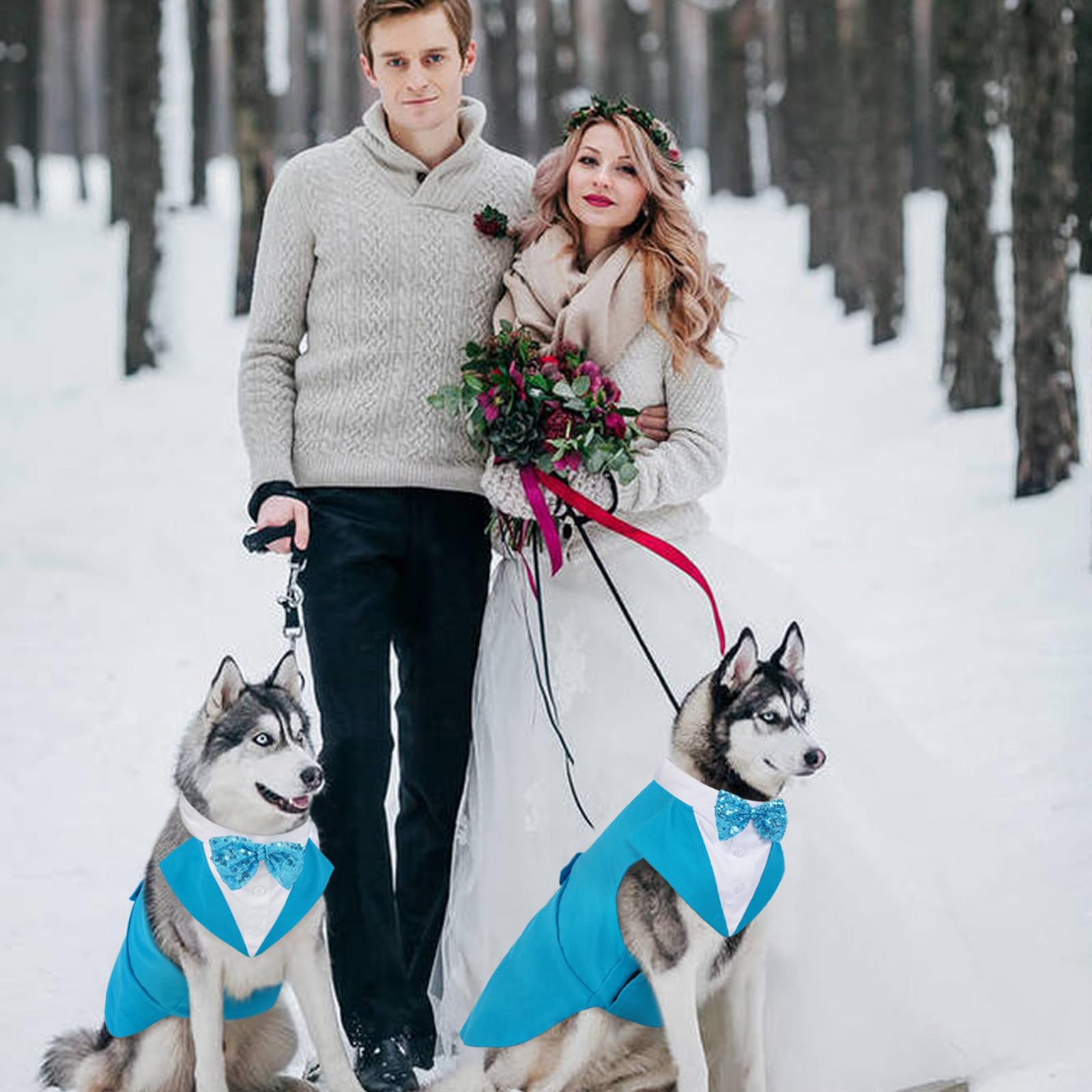 Kuoser esmoquin para perro grande, ideal para ocasiones formales como bodas.