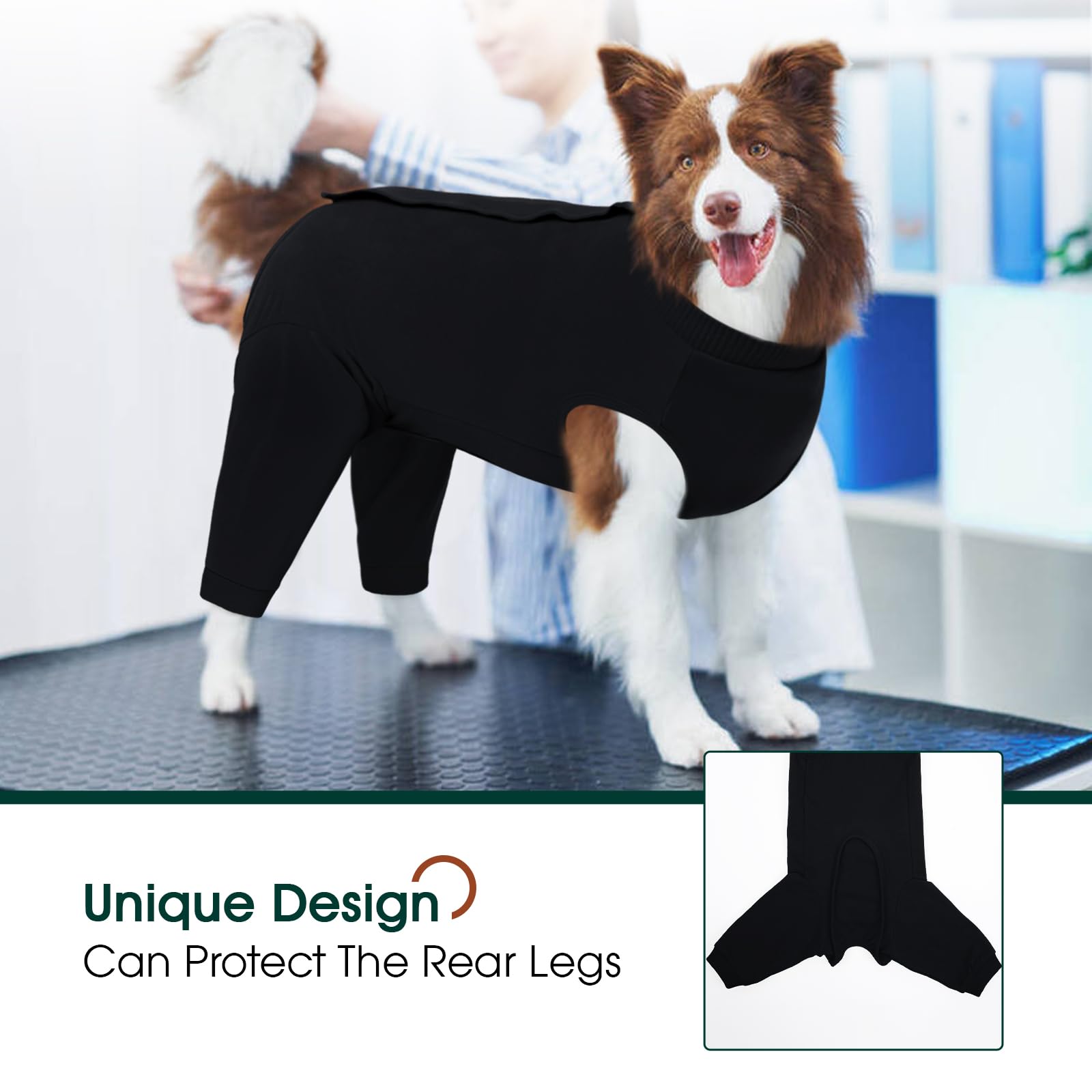 Manga para piernas traseras de Kuoser ofrece ajuste cómodo