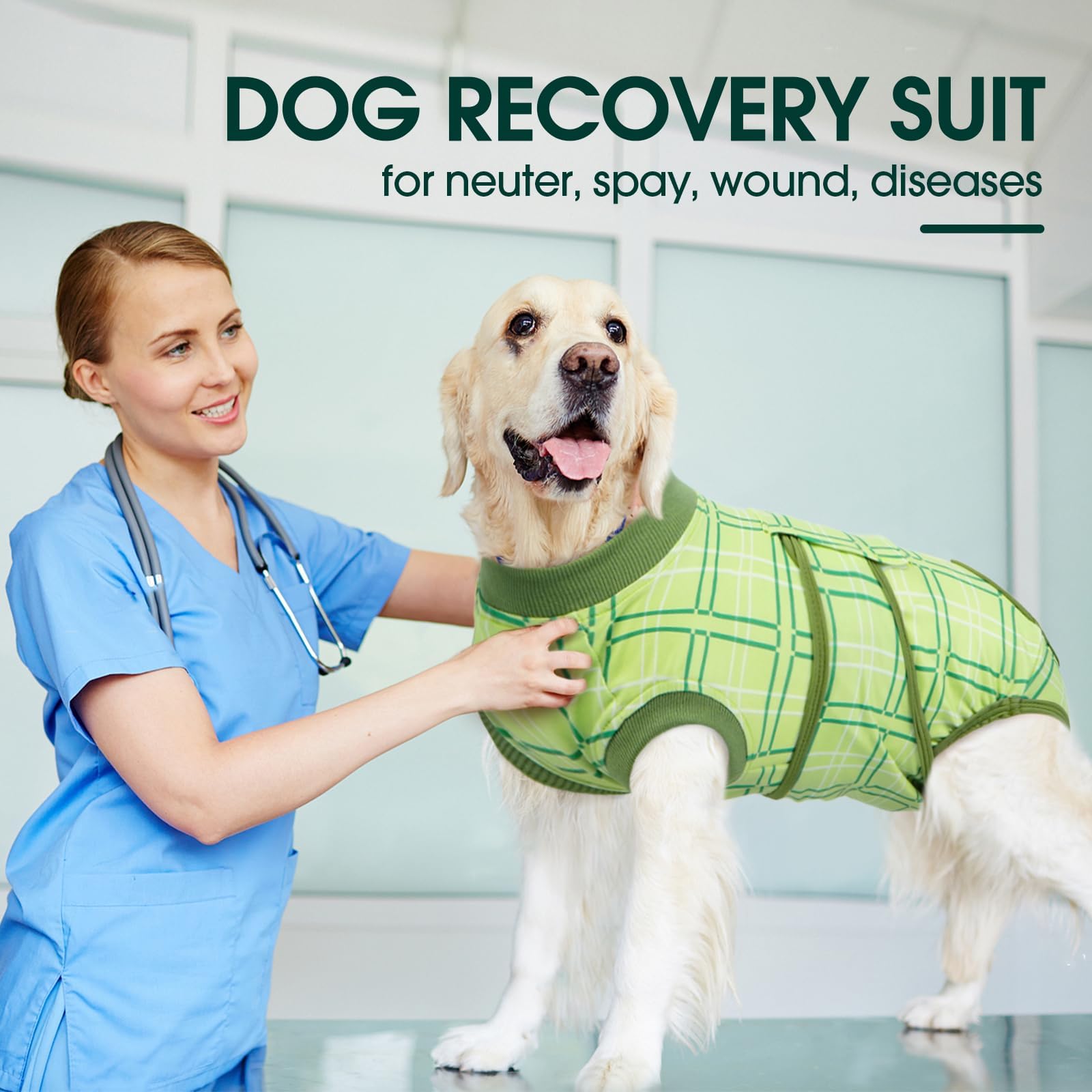 Kuoser mono recuperación lavable a máquina, higiene rápida para mascotas.
