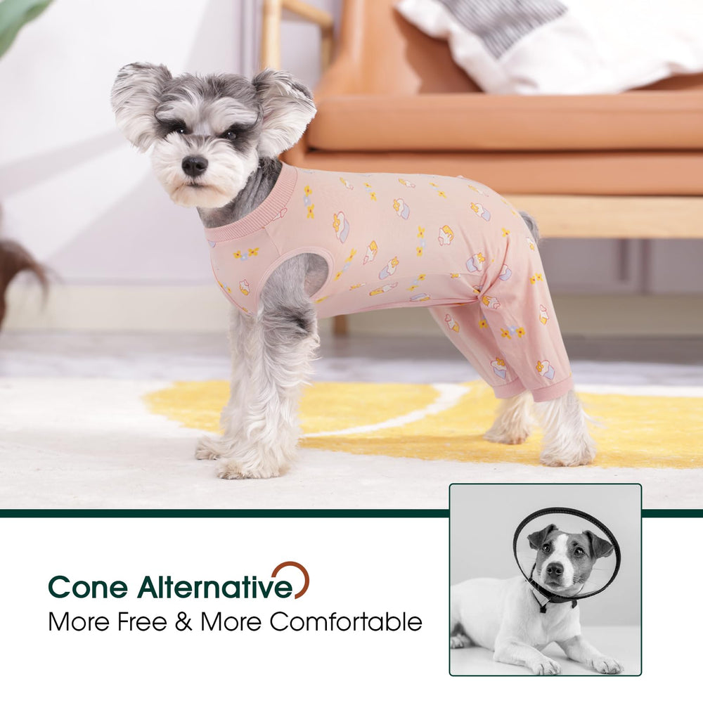 Kuoser pantalones cobertor para cirugía canina protege el cuerpo durante la recuperación.
