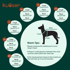 Kuoser suéter para perro con hueco para correa, paseos más seguros.