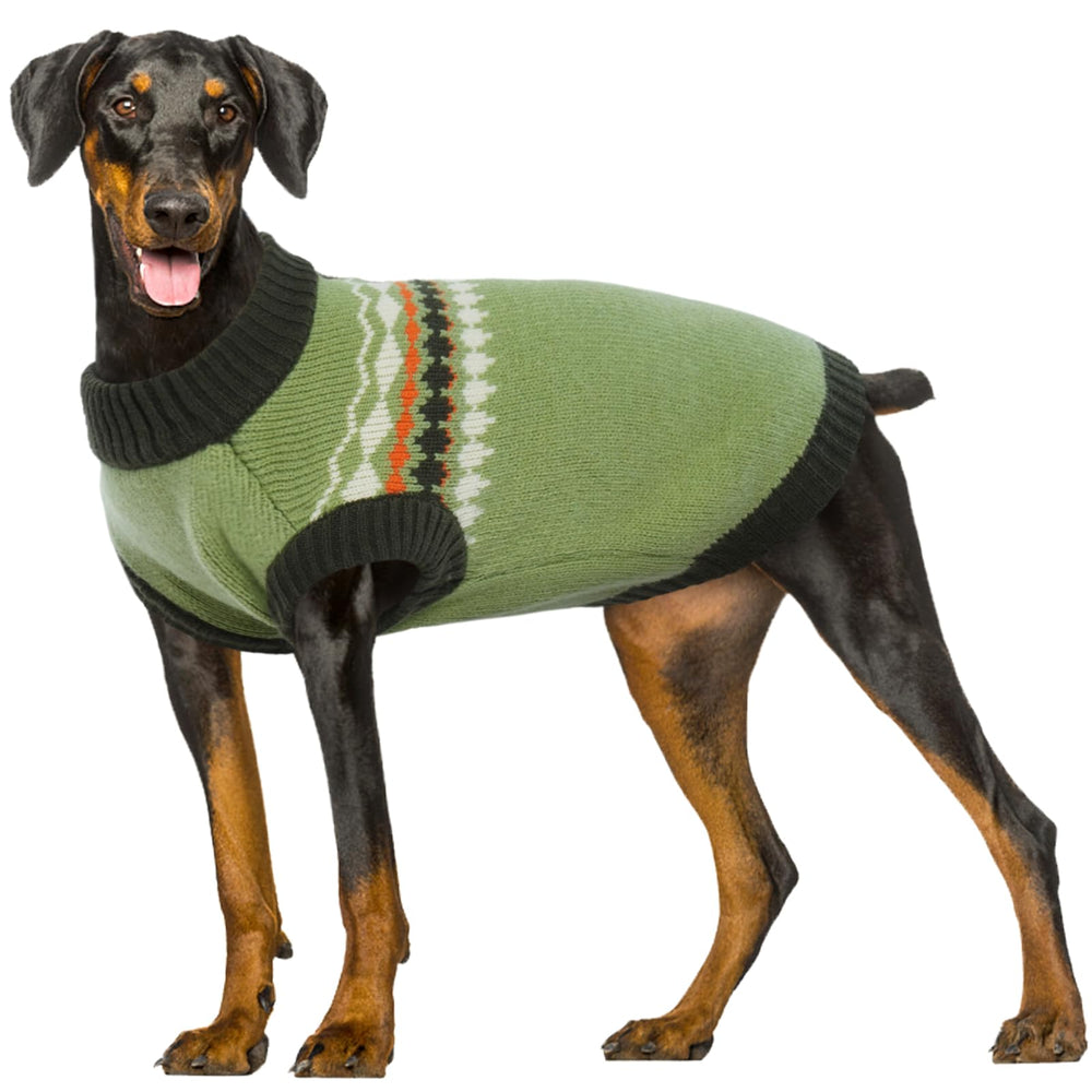 Kuoser suéter para perro con diseño sin mangas, ideal para salidas invernales.