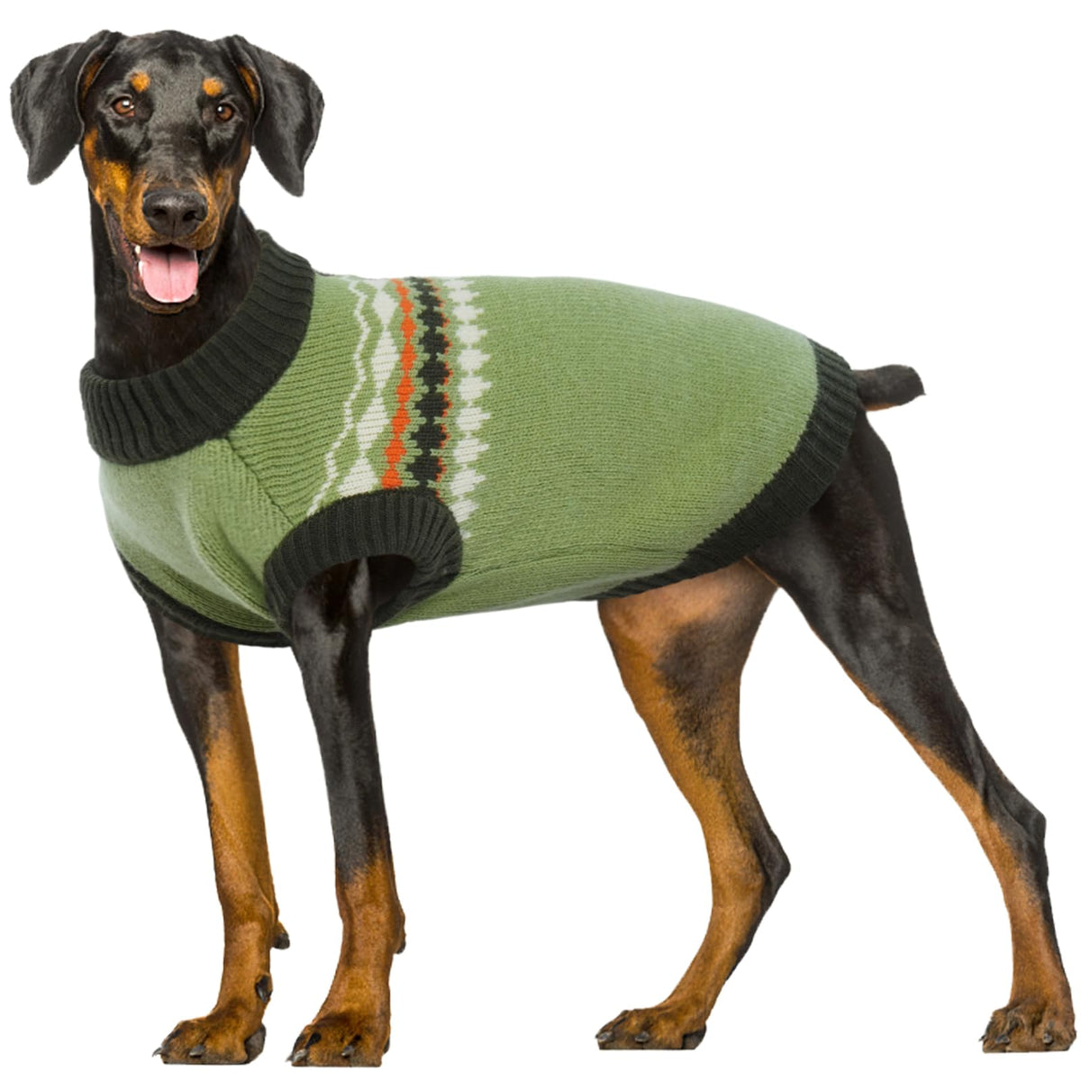 Kuoser suéter para perro con diseño sin mangas, ideal para salidas invernales.