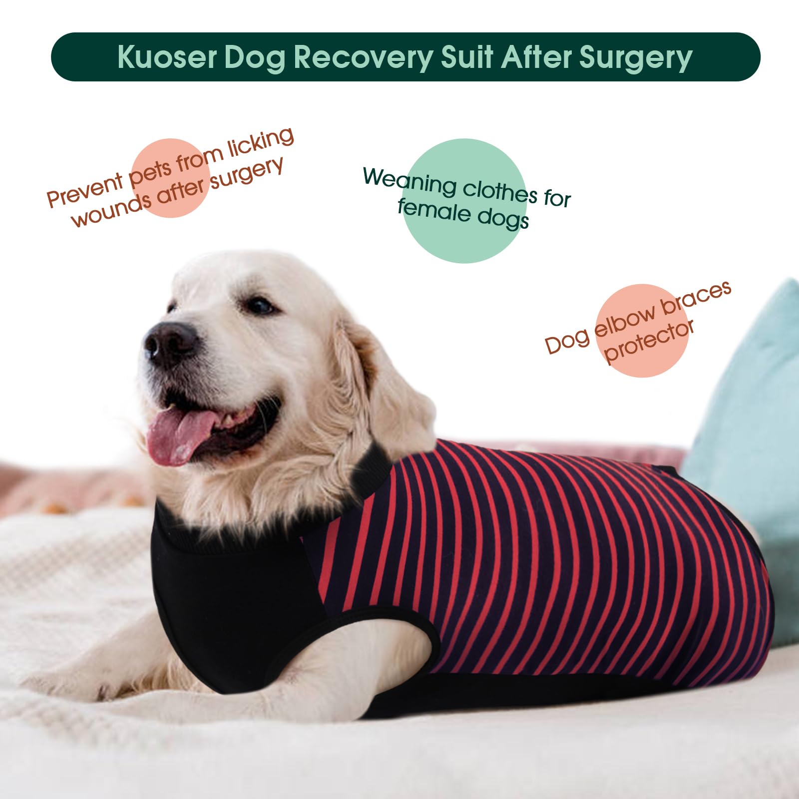 Kuoser protección de articulaciones y piel: tela suave para uso prolongado.
