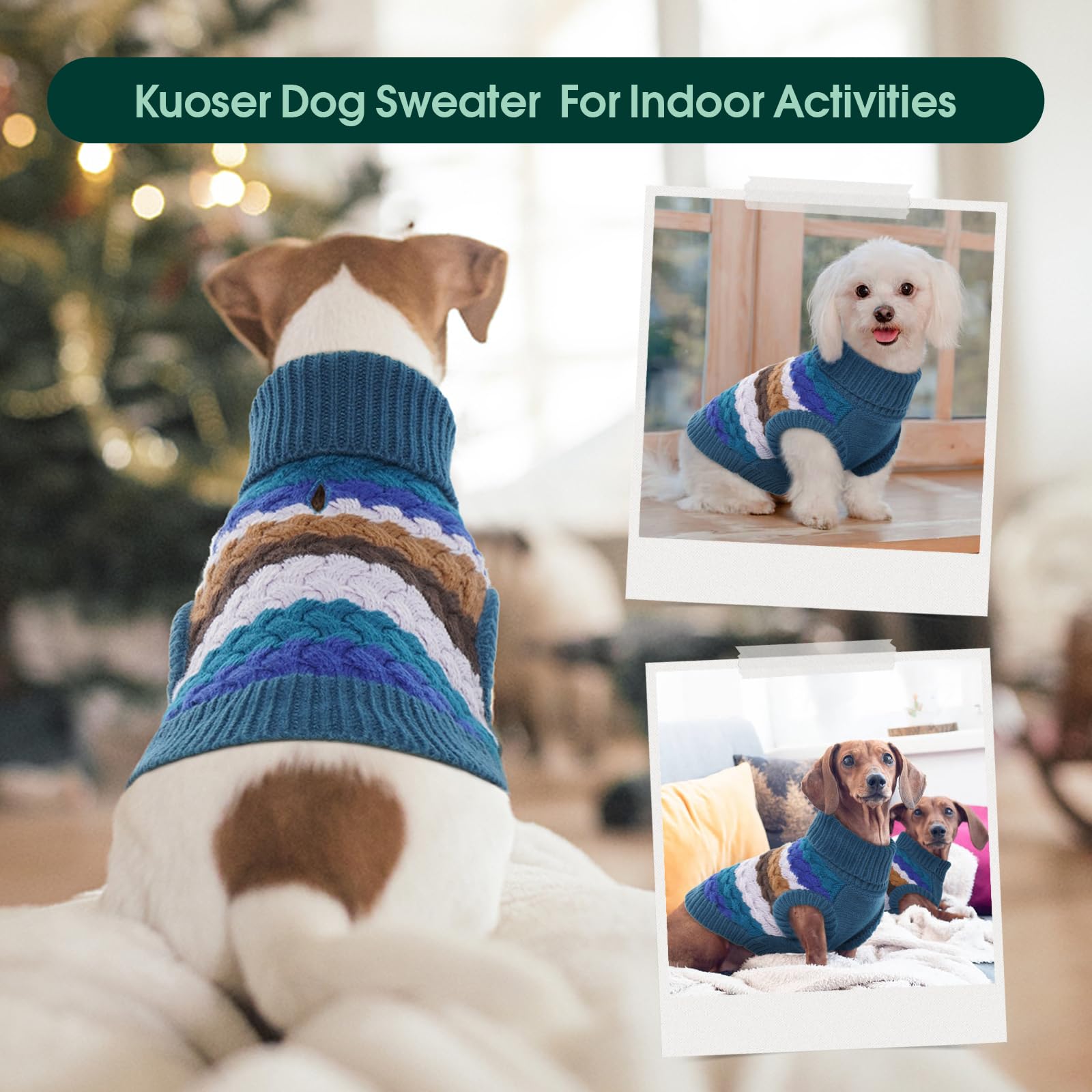 Kuoser sudadera azul lavable a máquina, limpieza rápida