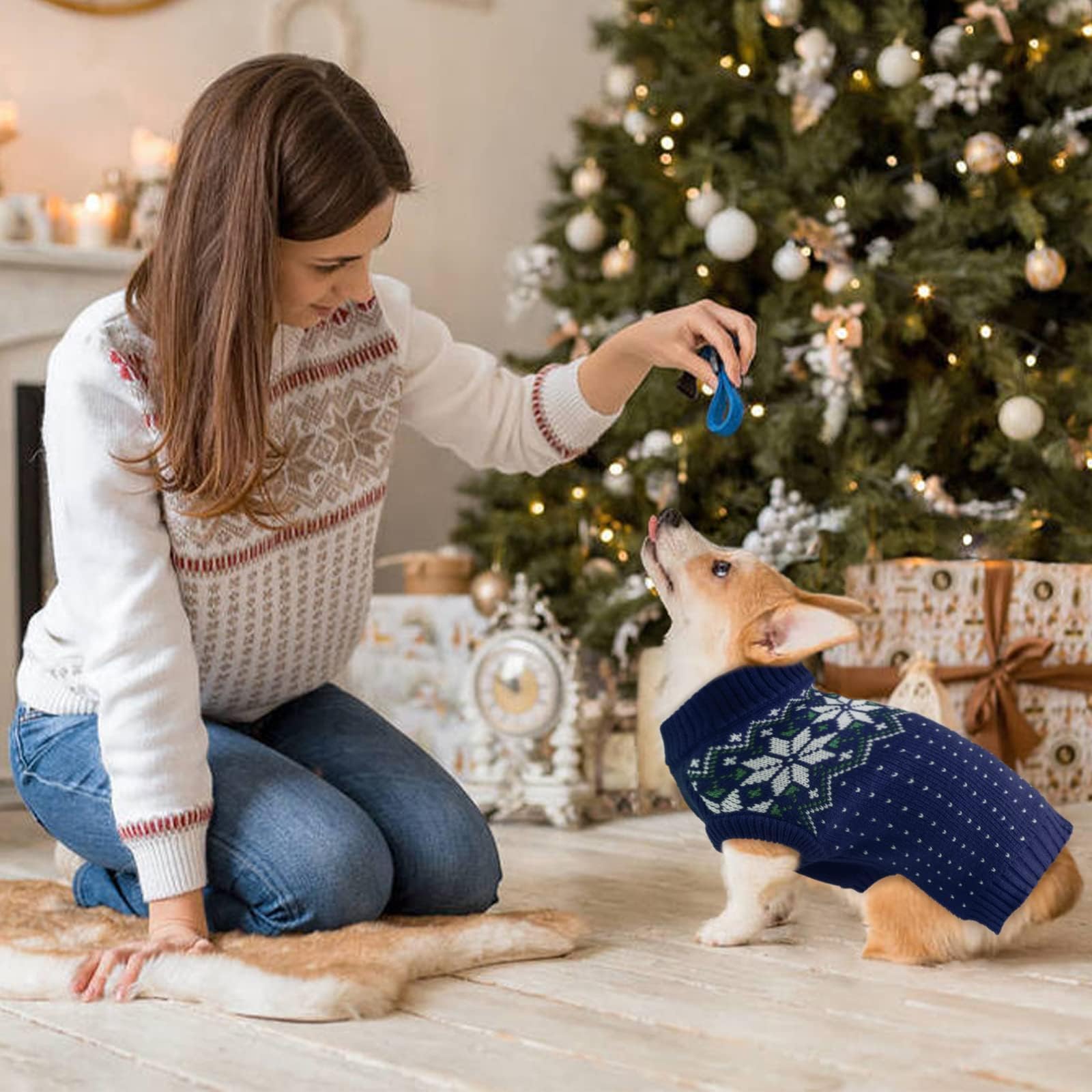 Kuoser suéter para perro tallas disponibles, ajuste seguro.