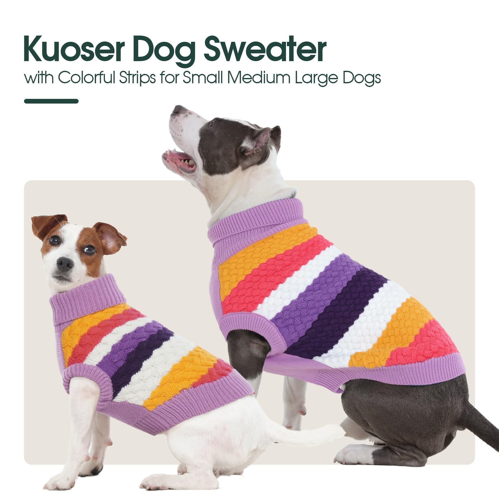 Tejido acrílico suave de Kuoser, sudadera canina para comodidad diaria.