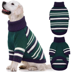 Kuoser suéter para perro extragrande con cuello alto mantiene cálido durante paseos