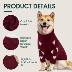 Kuoser suéter para perro con detalles navideños, ideal para fiestas y salidas.