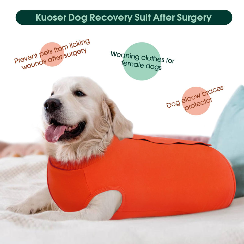 Kuoser traje recuperación naranja 3XL, ajuste cómodo y práctico.