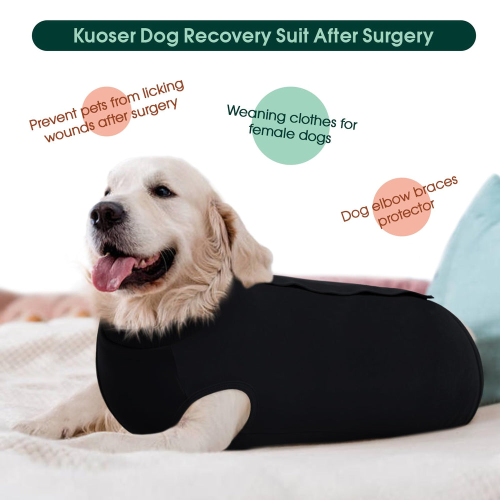 Protección cómoda: tela suave cuida la piel sensible y el contorno abdominal del perro.