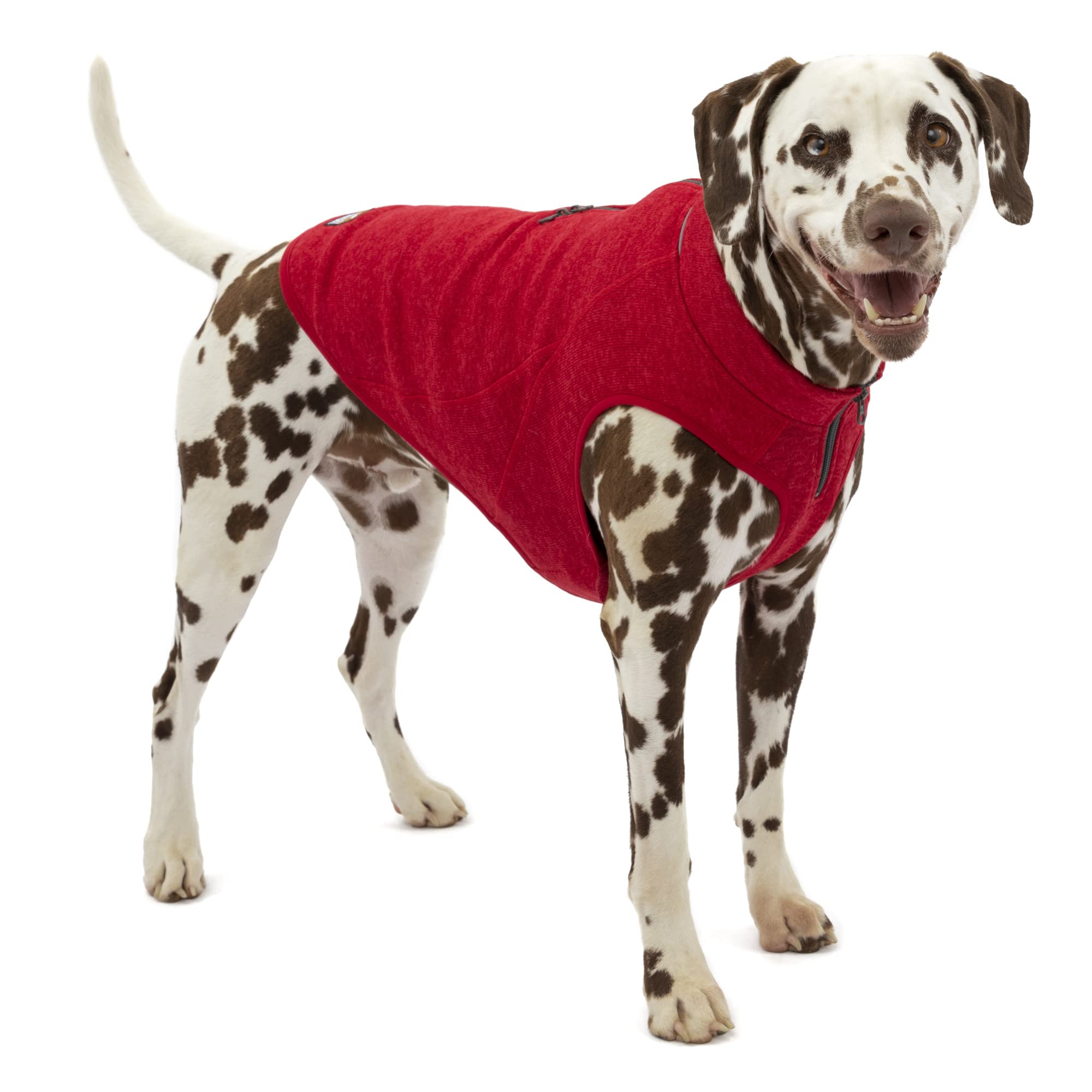 Kurgo Core Sweater con forro felpa mantiene el torso cálido sin limitar el movimiento.