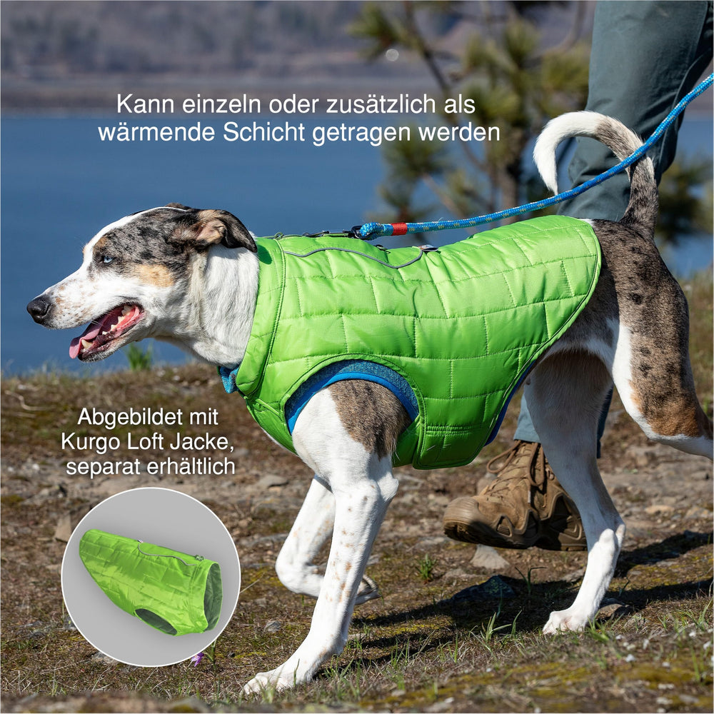 Kurgo Core Sweater para uso todo el año, puede combinarse como capa.