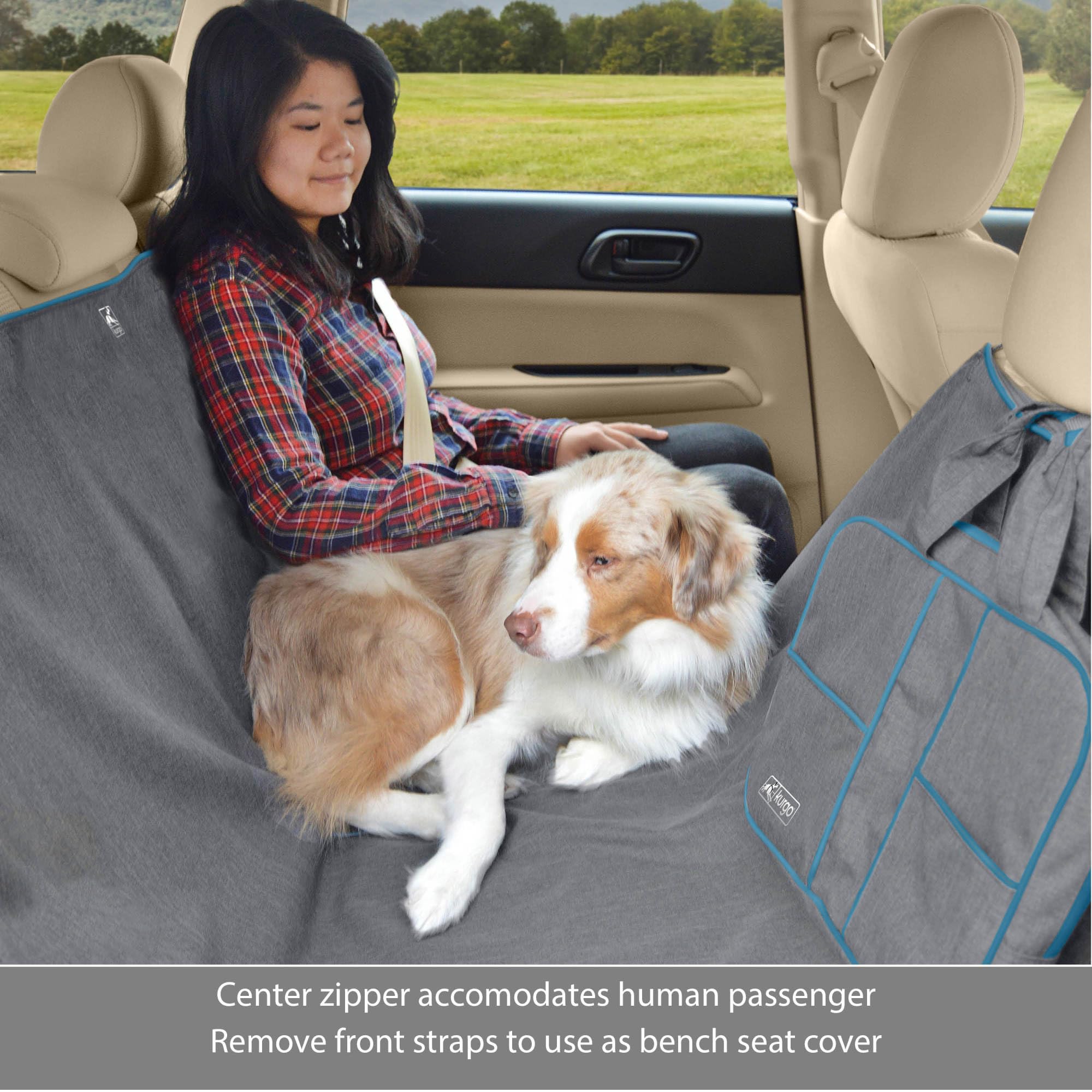 Kurgo Heather Hammock con anclajes seguros mantiene al perro estable