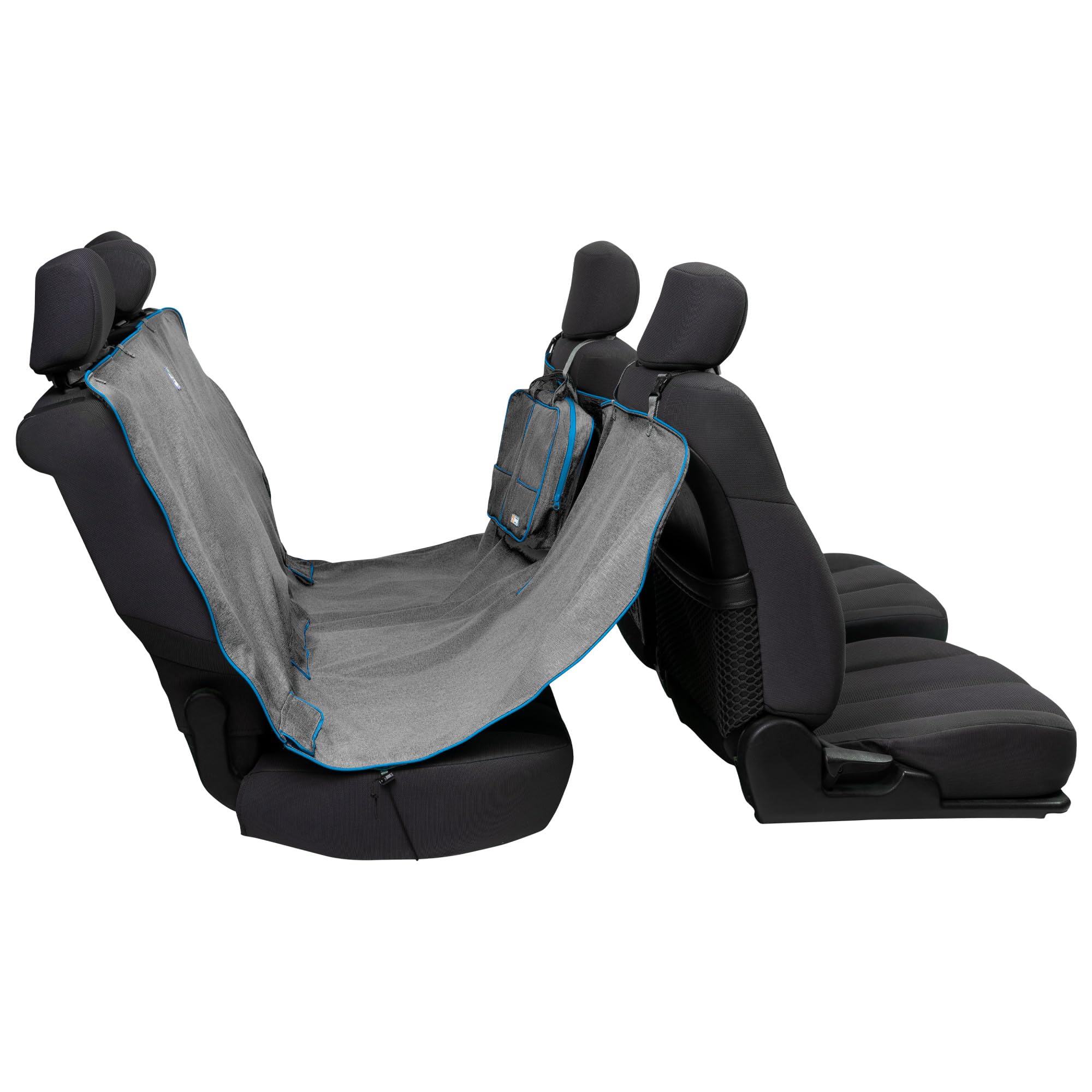 Kurgo Heather Hammock protege el asiento trasero con protección impermeable contra salpicaduras