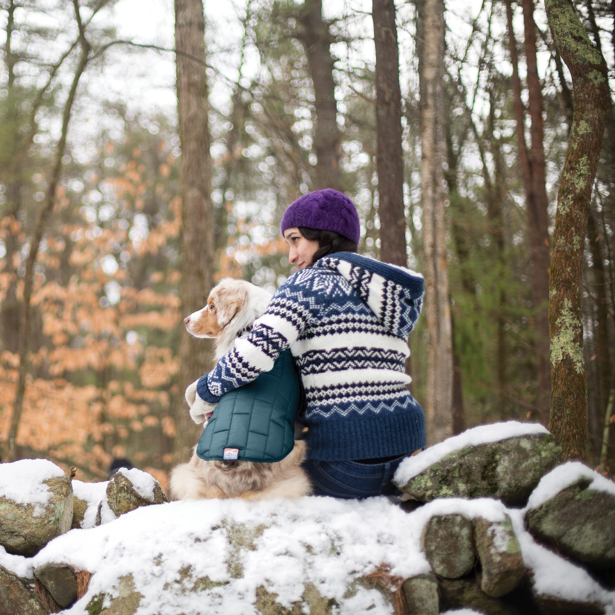 Kurgo Loft Chaqueta para perros, lavable a máquina para limpieza rápida