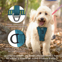 Pecho acolchado Kurgo Tru-Fit para mayor comodidad durante paseos