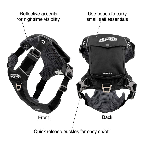 Kurgo Stash n' Dash con anclajes delanteros y traseros para control flexible