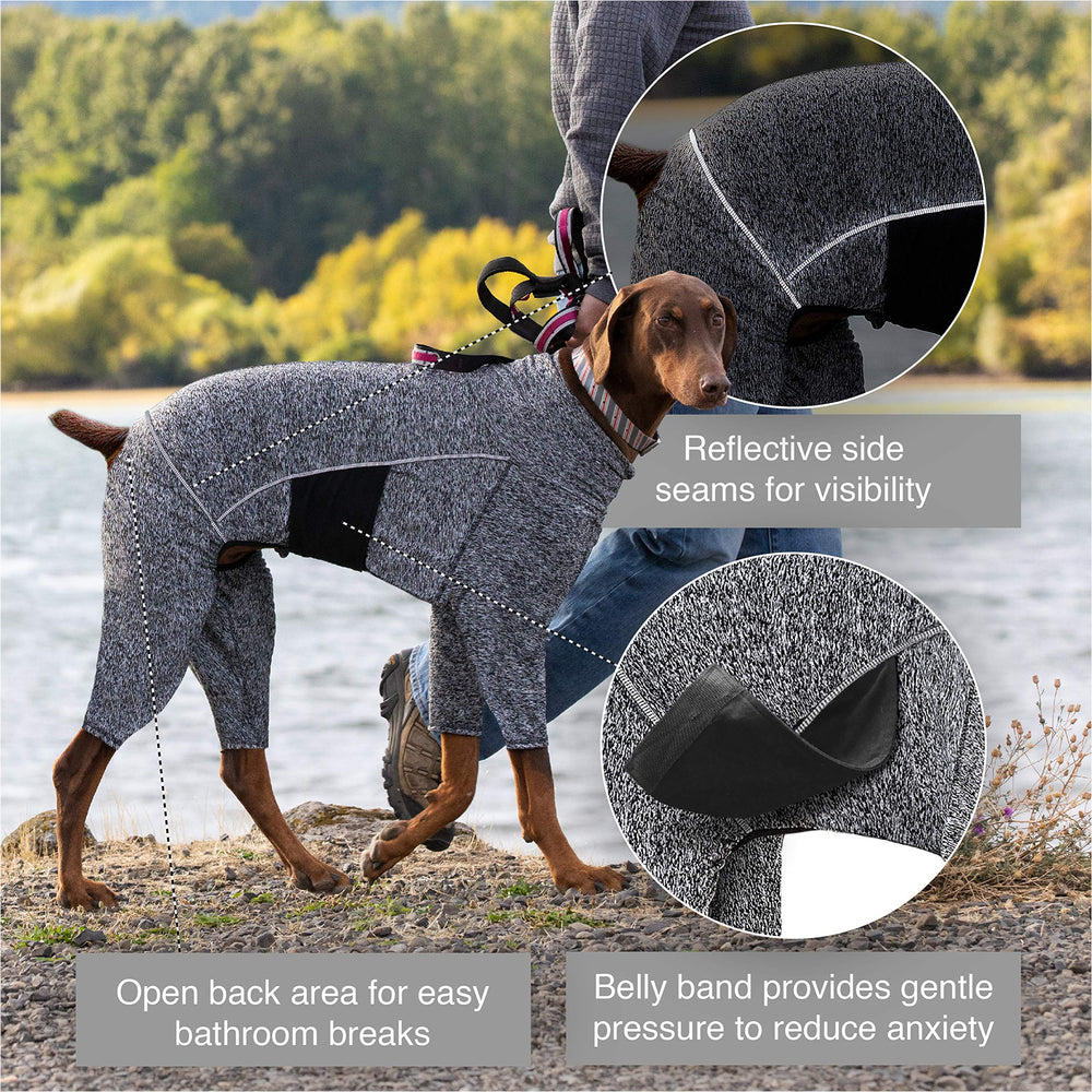 Kurgo Stowe Capa Base para Perro, cierre doble trasero, vestir con facilidad.