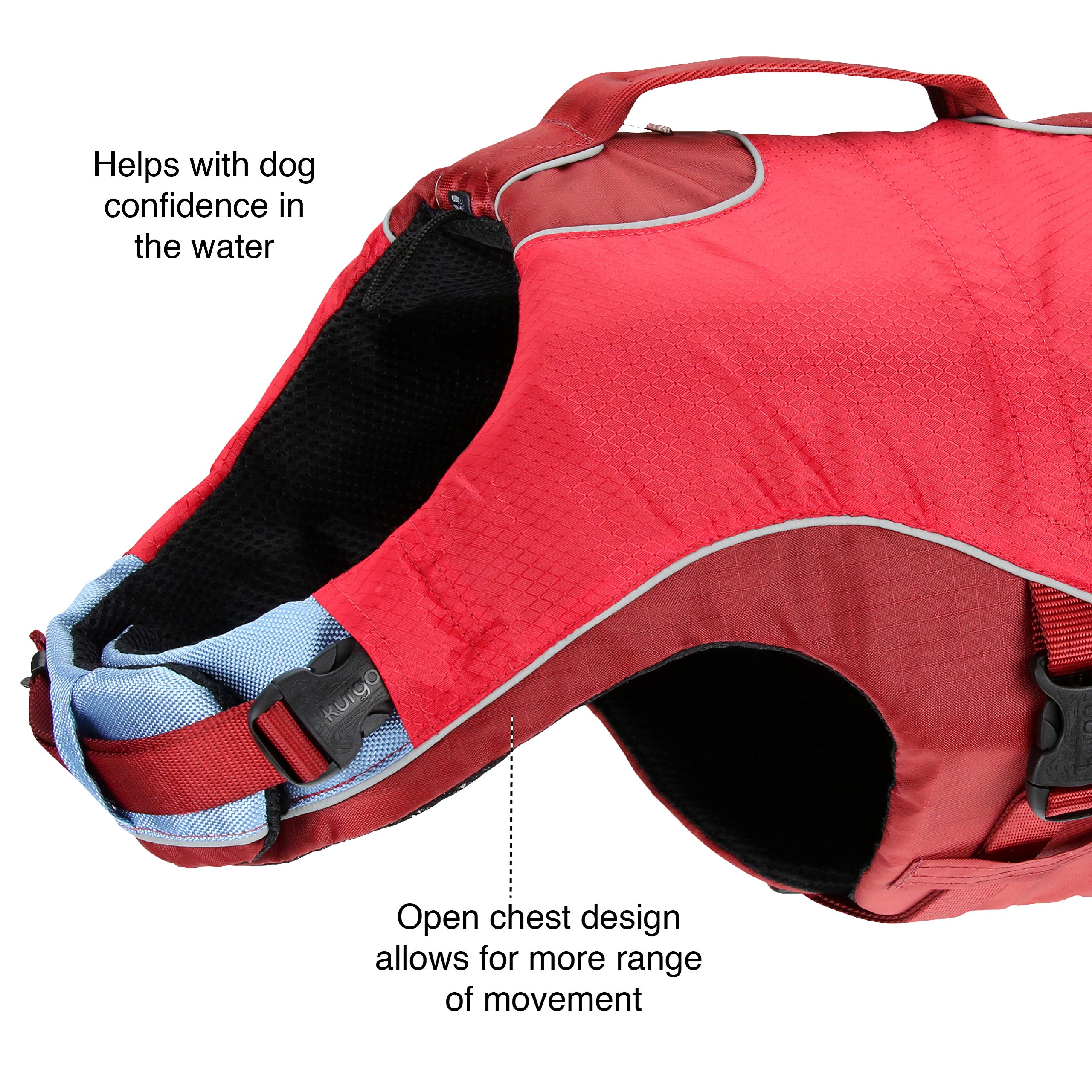 Kurgo Surf n' Turf chaleco con reflectantes para mayor visibilidad nocturna