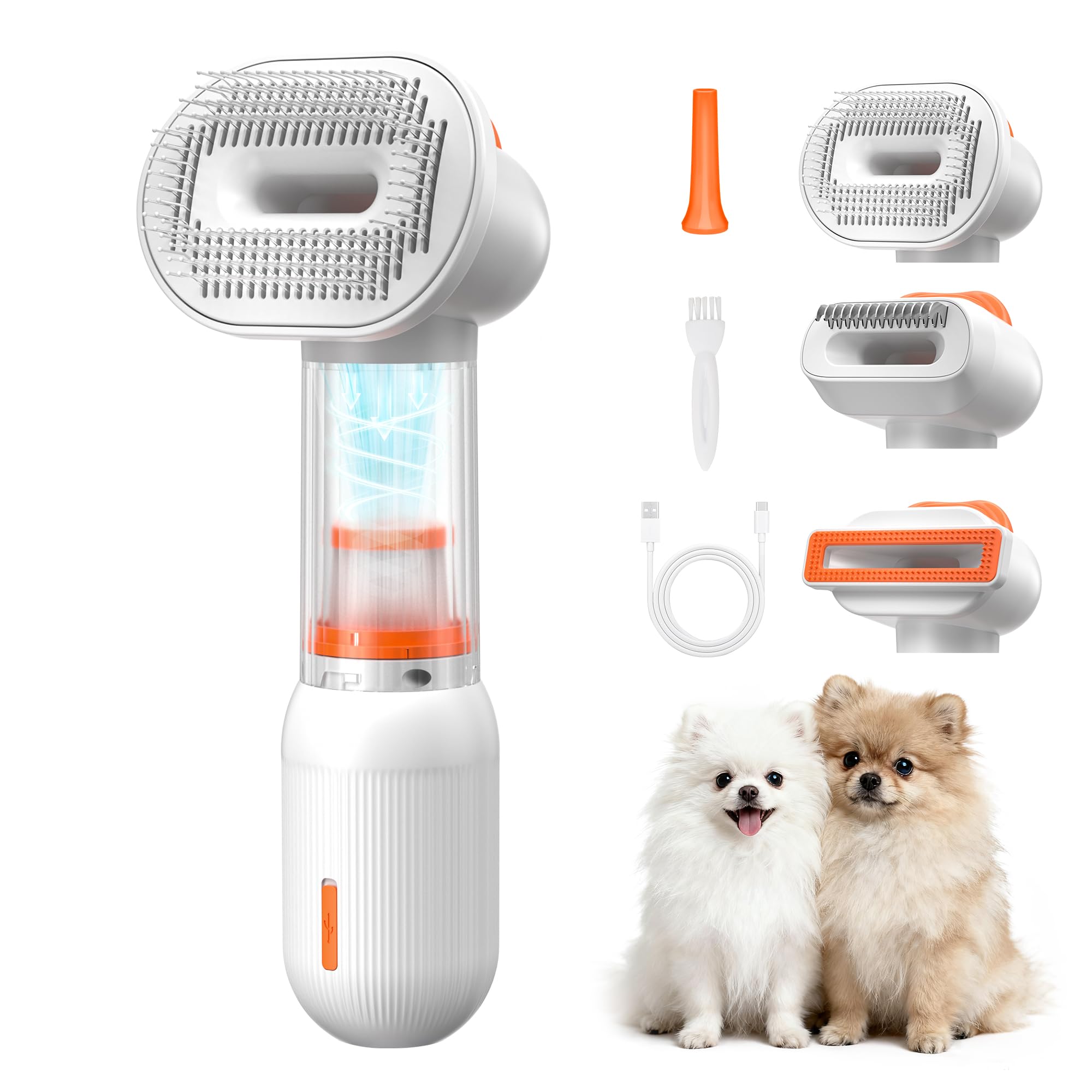 Kurtmark: cepillo con aspiradora incorporada para deslanado y limpieza del área de grooming