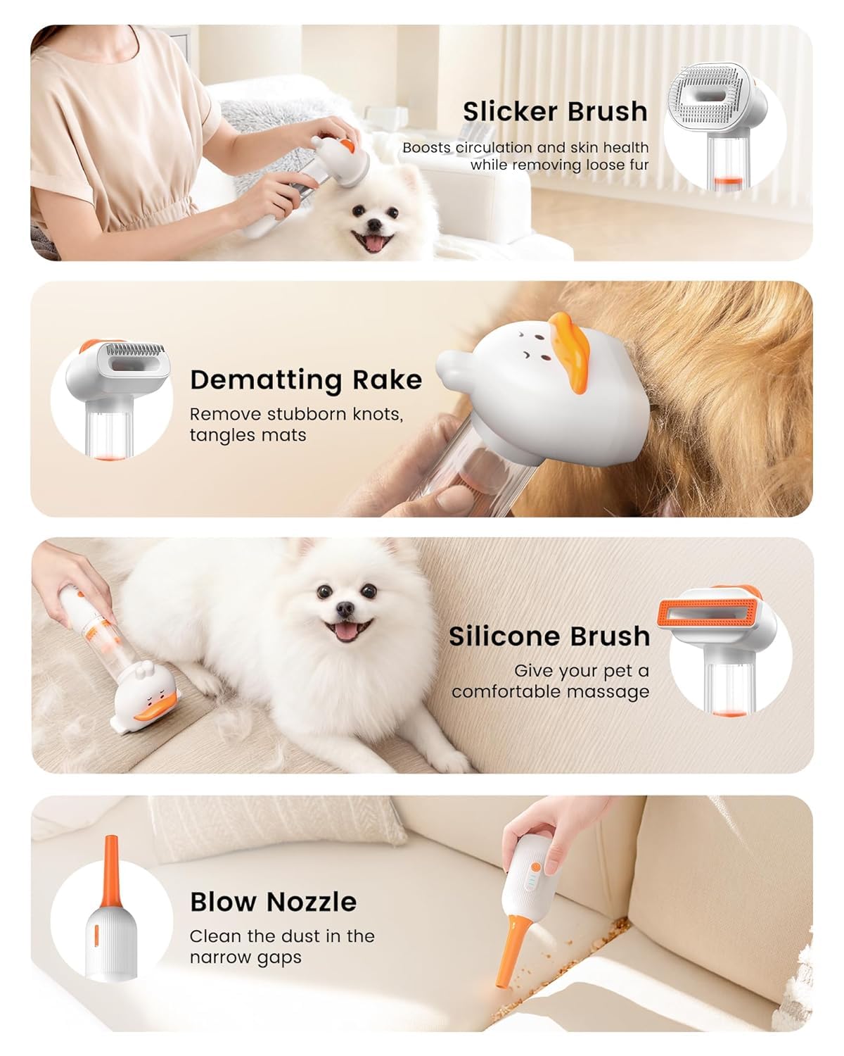 Kurtmark: cuidado del pelo en casa, limpieza de muebles y áreas cercanas