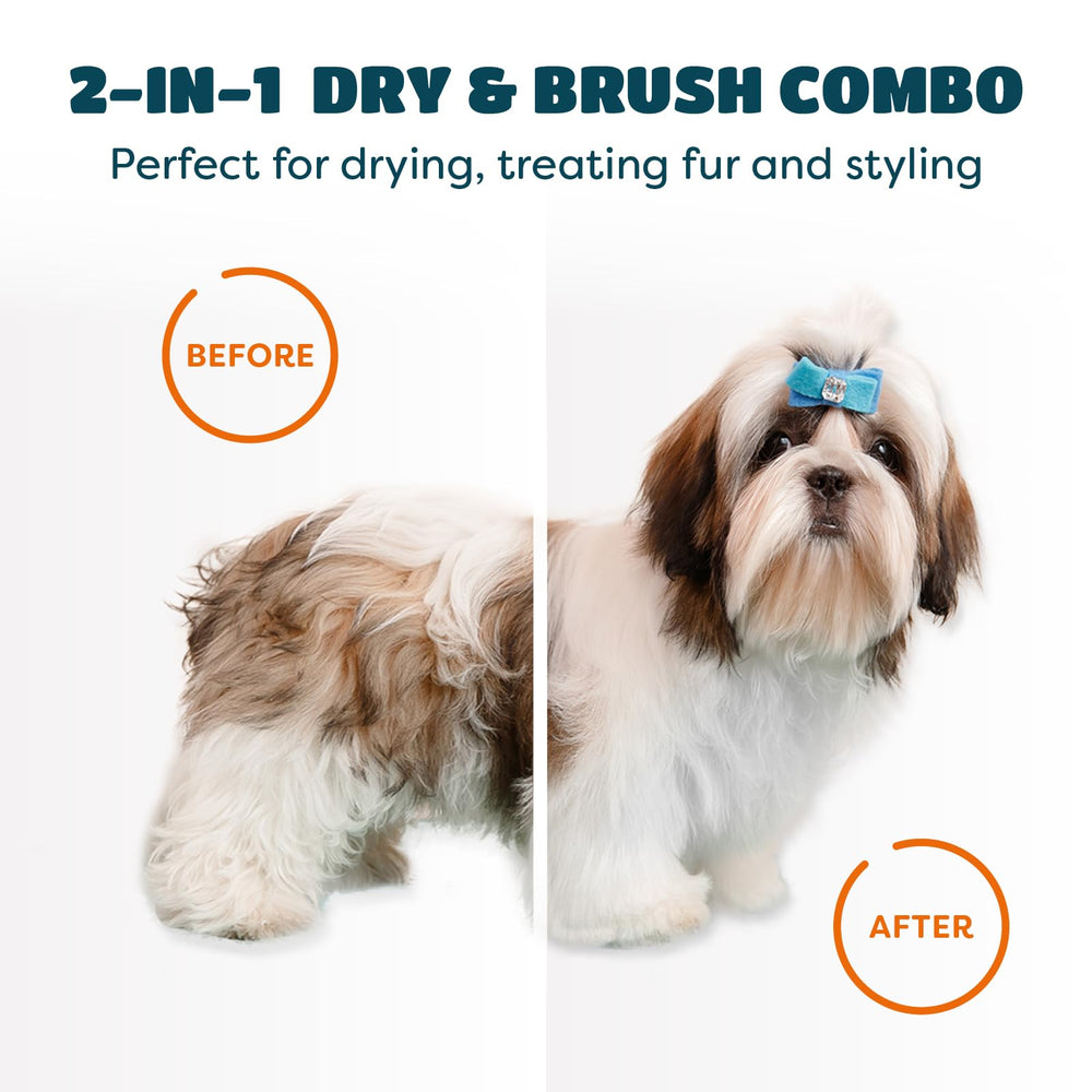 KUUBIA secador ligero y portátil para grooming en casa o viaje.
