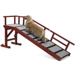Rampa KUVETO para cama en madera con inclinación de 20° para perros pequeños.