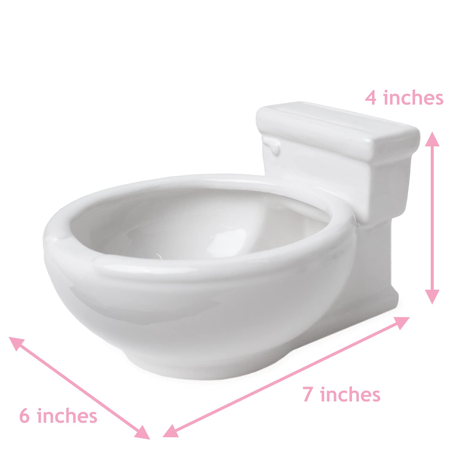 KwirkWorks tazón inodoro para comida de mascotas, práctico y fácil de limpiar