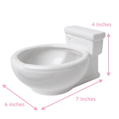 KwirkWorks tazón inodoro para comida de mascotas, práctico y fácil de limpiar