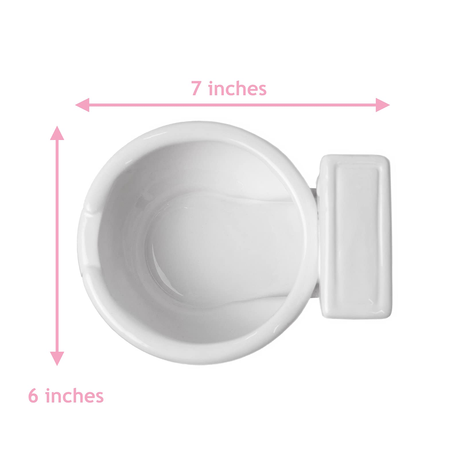 KwirkWorks tazón inodoro para cereal, divertido y funcional para desayunos
