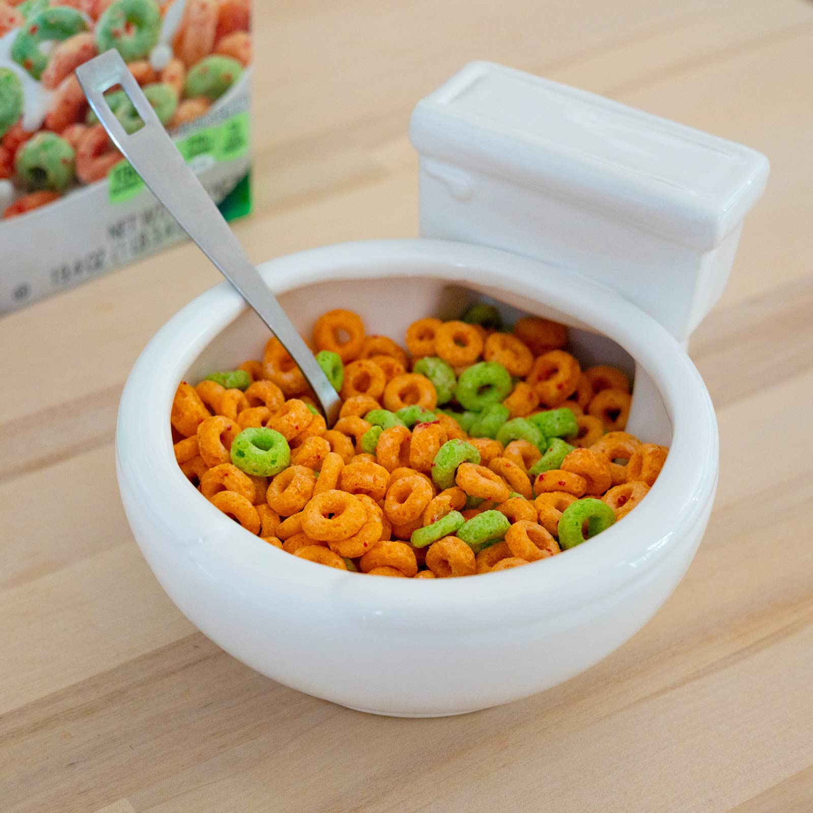 KwirkWorks tazón inodoro para ramen, diseño único para momentos informales