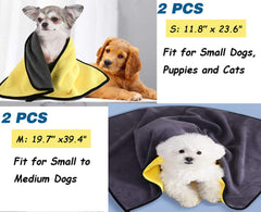 Kwispel toallas para perros de microfibra, suave y gruesa para un secado eficiente.