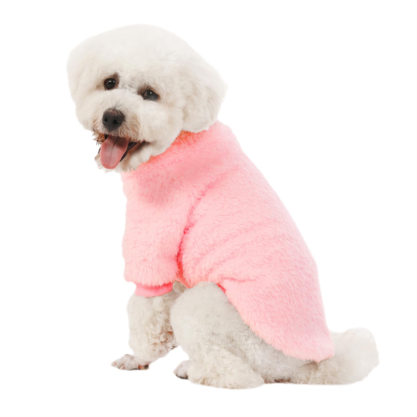Kyaringtso suéter para perro muestra guía de tallas para escoger.