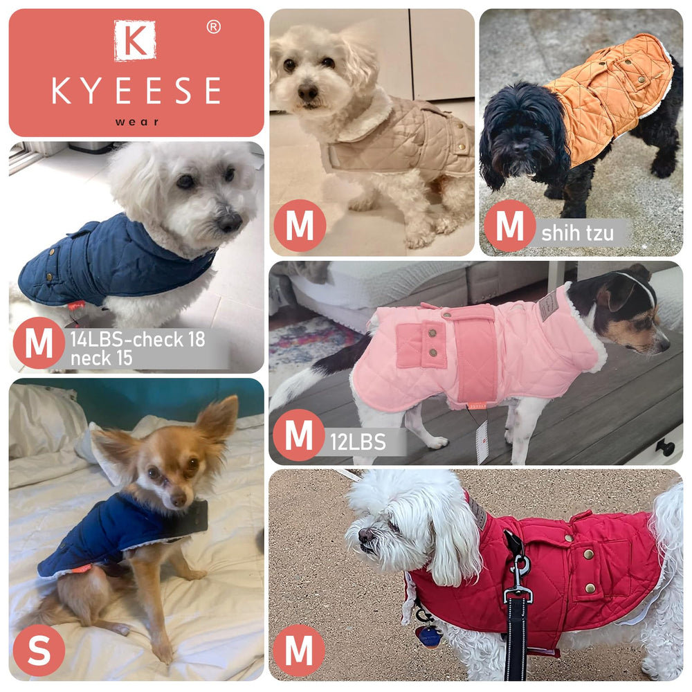 KYEESE abrigo para perro, bolsillo práctico para llaves o golosinas.