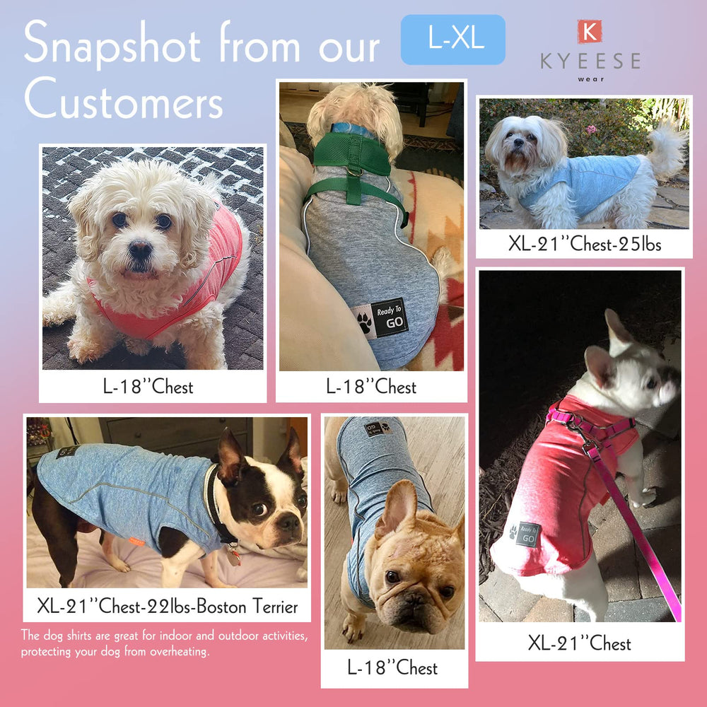 KYEESE camiseta canina con corte deportivo para movimiento cómodo