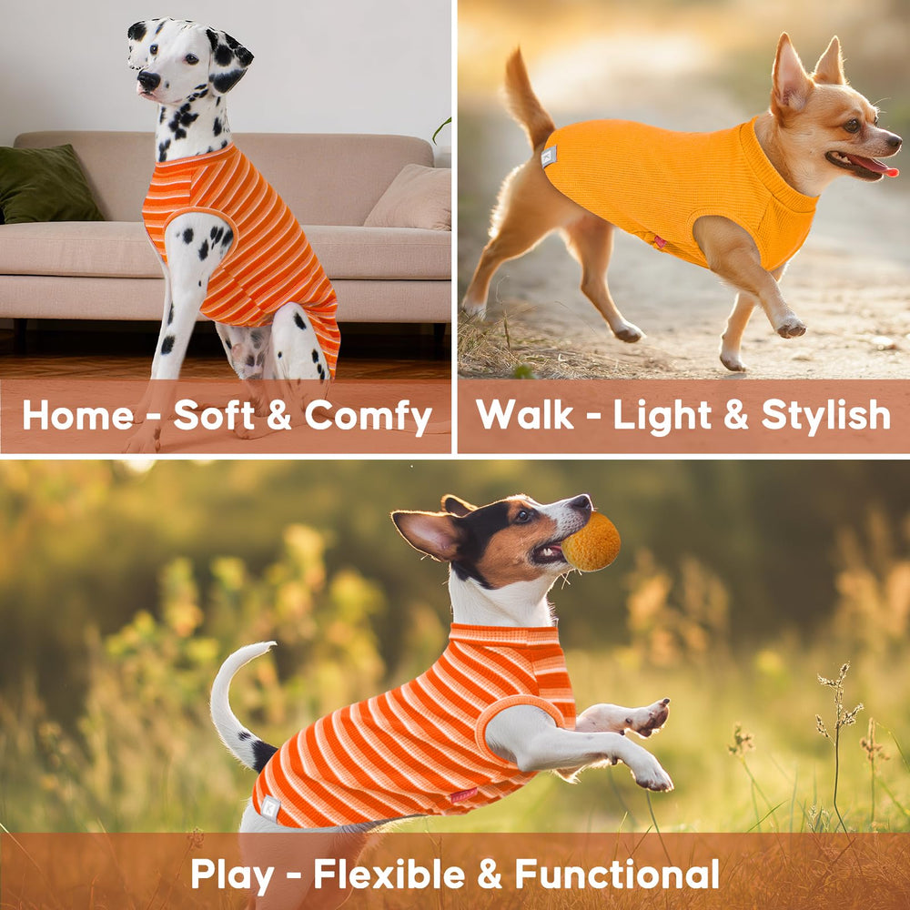 KYEESE camiseta waffle perro pequeño, fácil de colocar para mascotas inquietas.
