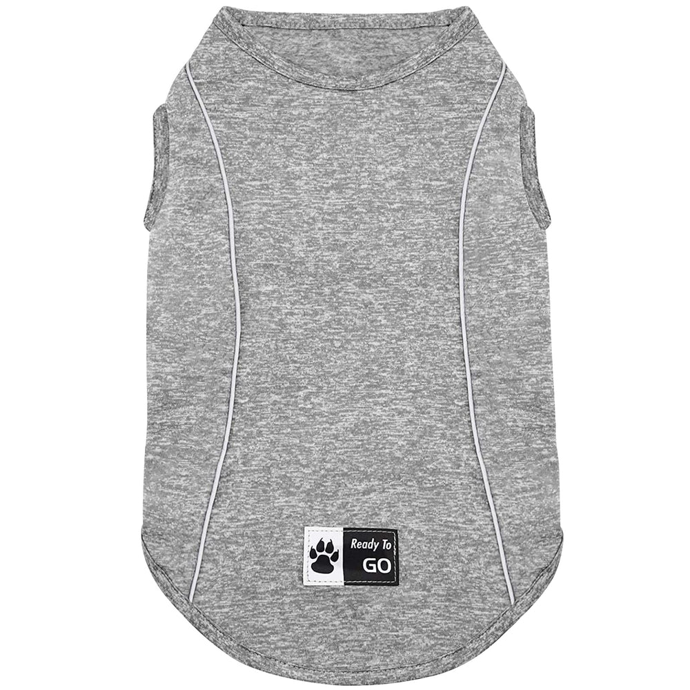 Camiseta KYEESE para perros, vista frontal, secado rápido para paseos diarios.
