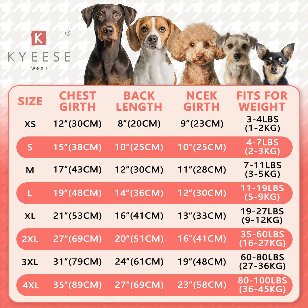 KYEESE suéter de cuello alto para perro, cálido y cómodo durante paseos.