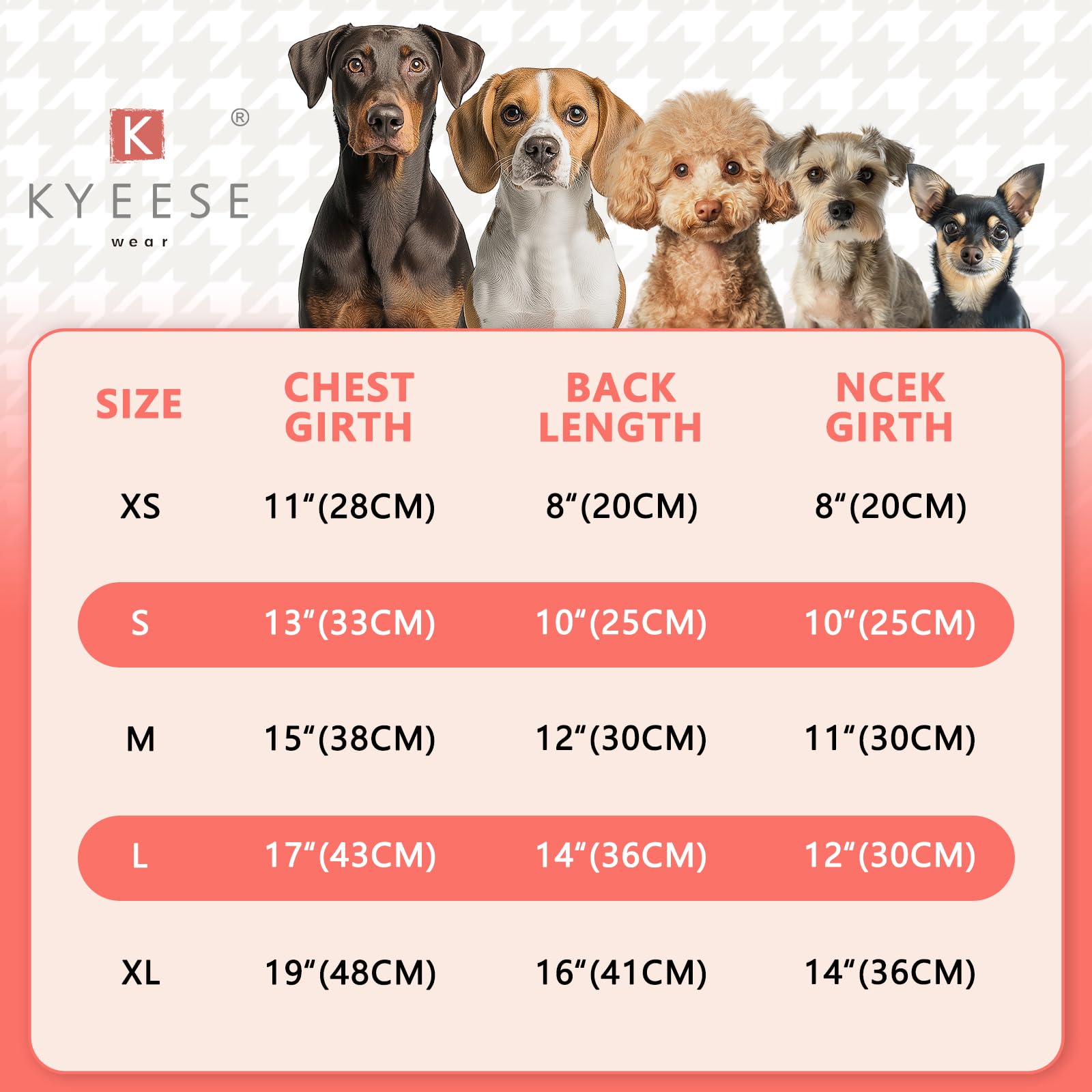 KYEESE vestido casual para perro con lazo, cómodo para uso diario.
