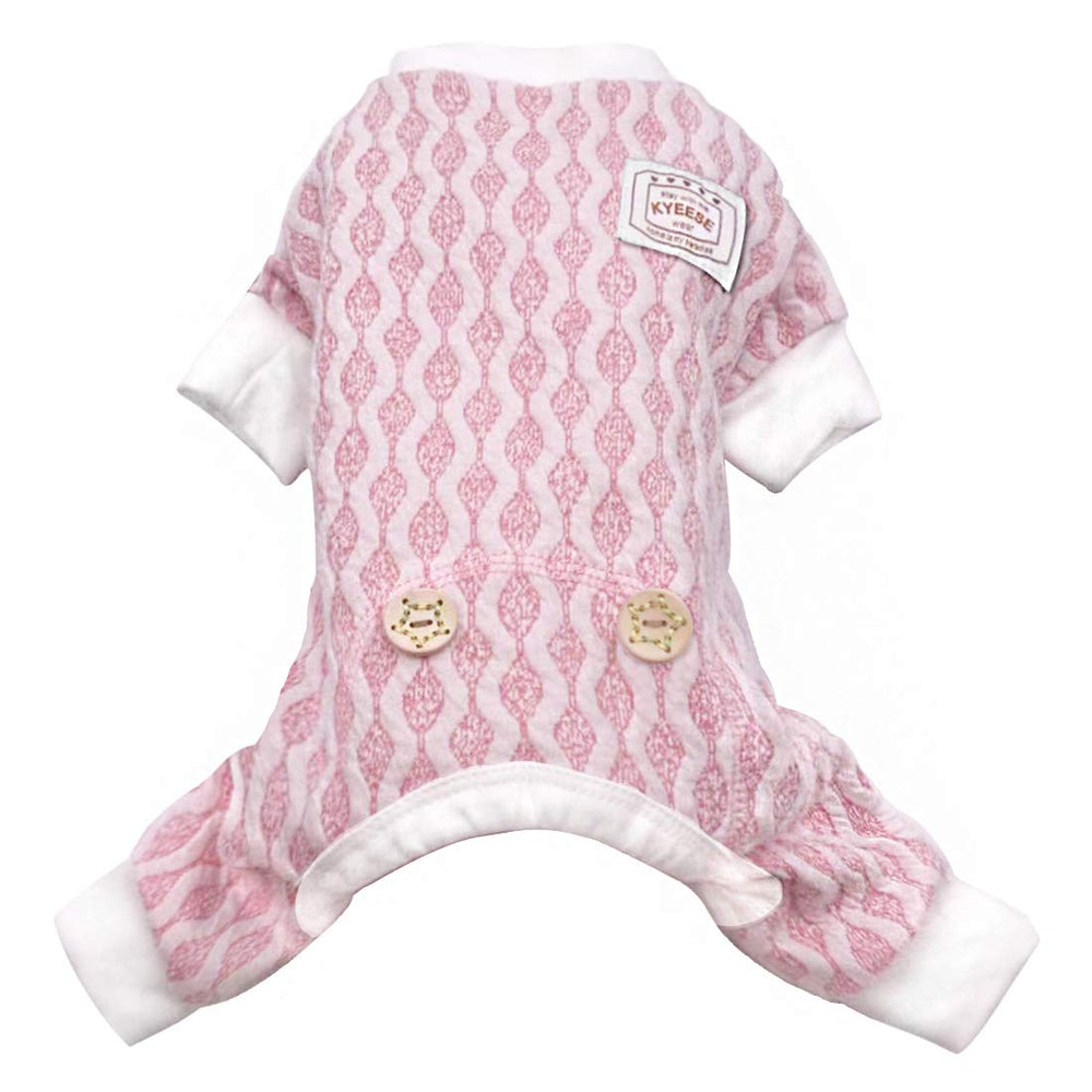 KYEESE pijama para perros, vista frontal de 4 patas, cómodo y adaptable.