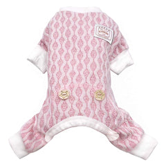 KYEESE pijama para perros, vista frontal de 4 patas, cómodo y adaptable.