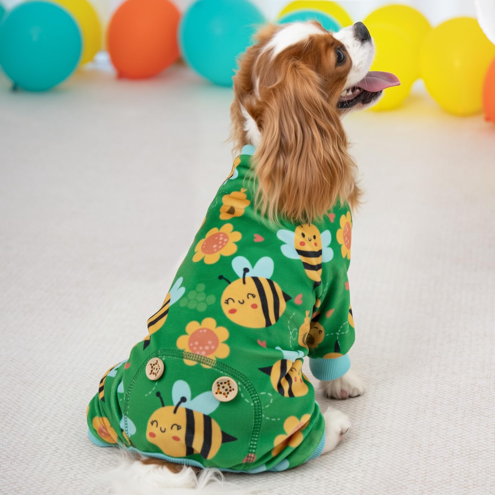 KYEESE pijama para perro, ayuda a mantener el pelo fuera de muebles.