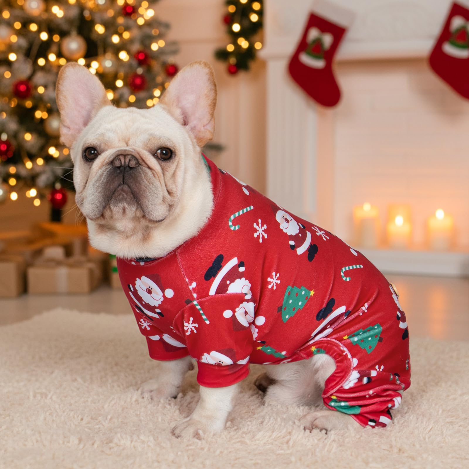 Pijama KYEESE aporta calidez suave en días fríos para mascotas.