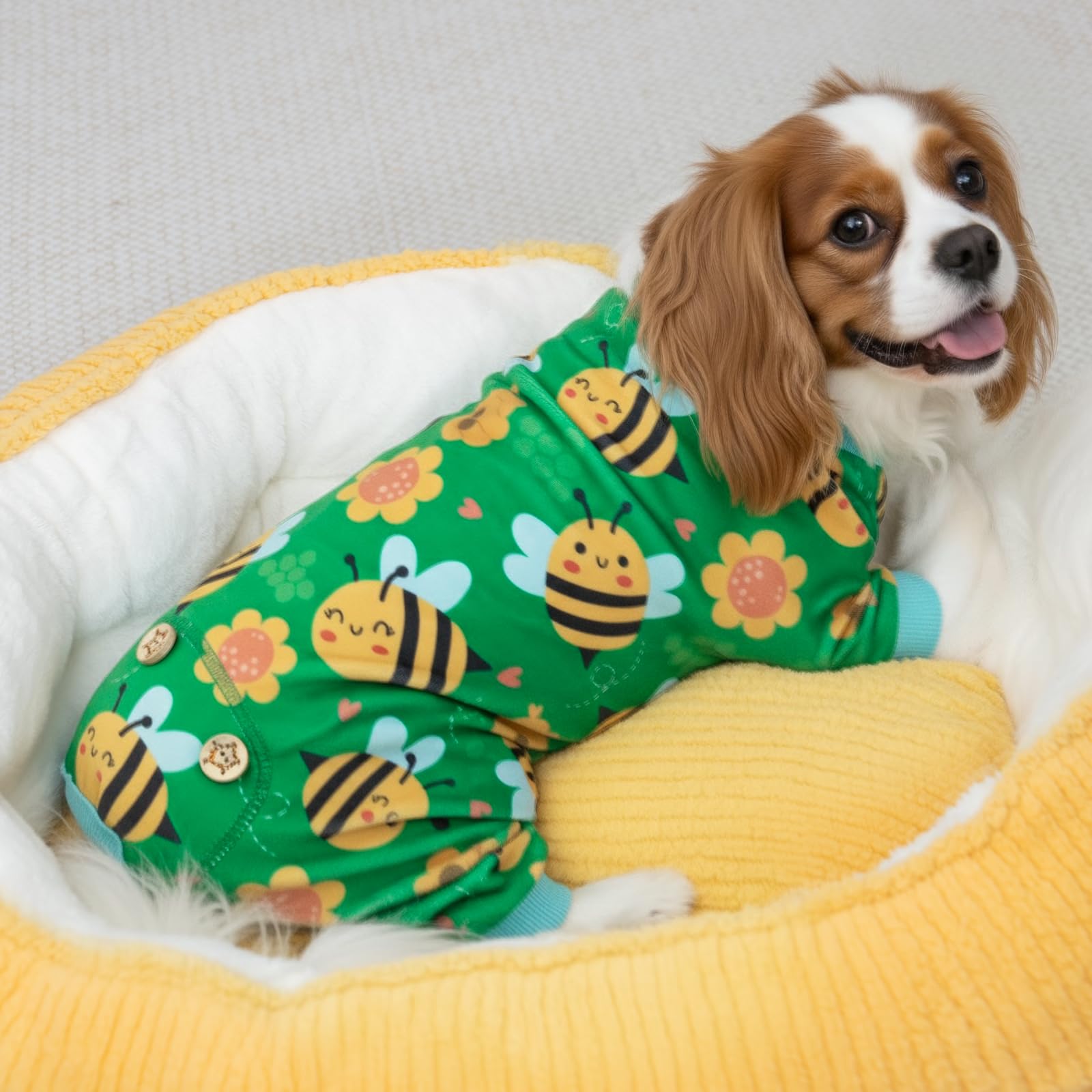 KYEESE pijama para perro, cobertura para piel sensible y días fríos.