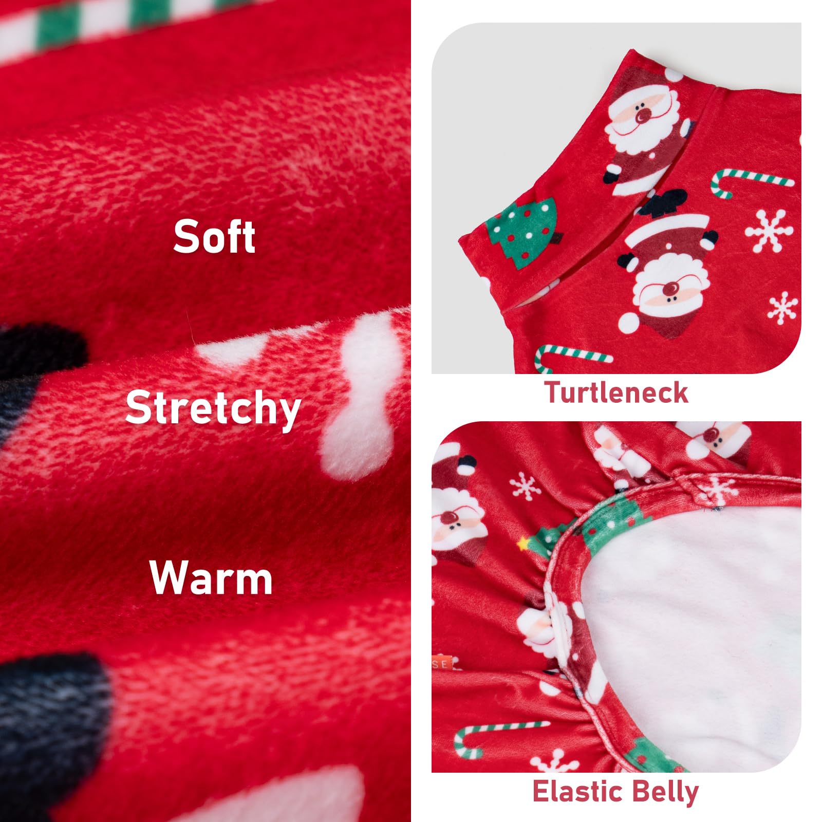 Pijama KYEESE de terciopelo cristal para abrigo suave del perro.