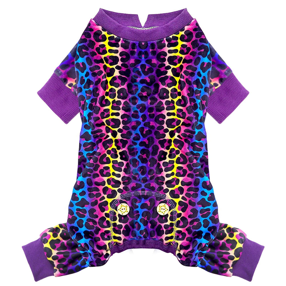 KYEESE pijama perro leopardo, tamaño pequeño, cómodo para paseos y descanso.