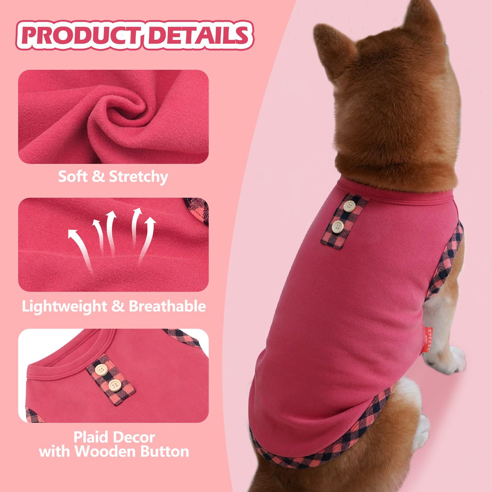 KYEESE prendas para perro invierno, colores doble con bordes y botones