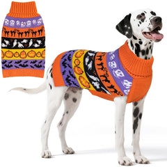 KYEESE sudadera para perro grande frente con calabaza y fantasma, ideal para Halloween
